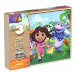 Dora 3in1 Houten Puzzel 3x24 Stukjes