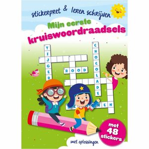 Kruiswoordpuzzelboek Kinderen 6-10 Jaar