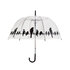 Esschert Design Paraplu Vogels op Draad 83 cm Transparant/Zwart_