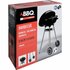 Kogelgrill Houtskoolbarbecue op Wielen 46 cm Zwart_