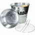 BBQ Emmer 26.5 cm Metaal/Zilver_