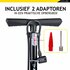 Dunlop Fietspomp met Drukmeter Dubbel Ventiel Hollands Ventiel/Frans Ventiel/Autoventiel_