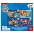 Paw Patrol Shoe Box 4 Houten Puzzels 12-16-20-24 Stukjes_