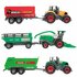 Metal Landbouw Voertuigen met Aanhanger 3 Stuks Assorti_