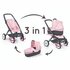 Smoby Quinny 3in1 Poppenwagen Roze/Grijs_