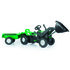 Dolu Pedaal Trekker Graafmachine + Aanhanger Groen_