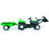 Dolu Pedaal Trekker Graafmachine + Aanhanger Groen_