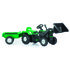Dolu Pedaal Trekker Graafmachine + Aanhanger Groen_