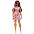 Barbie Fashionista Pop Hartjes Jurk Donker Haar_