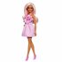 Barbie Fashionista Pop met Roze Roos Jurk_